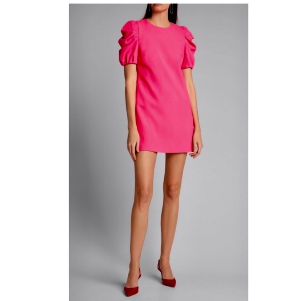 Alice + Olivia Hanita Puff Sleeve Dress.